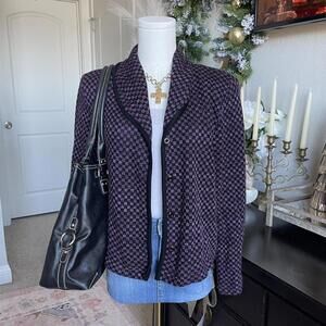 Checkered Cardigan